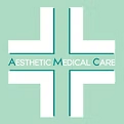 Logo di Aesthetic Medical Care con croce bianca e sfondo verde