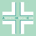 Logo di Aesthetic Medical Care con croce bianca e sfondo verde Logo di Aesthetic Medical Care con croce bianca e sfondo verde