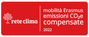 Logo Rete Clima, mobilità Erasmus emissioni CO2 compensate 2022 Logo Rete Clima, mobilità Erasmus emissioni CO2 compensate 2022