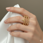 anello-aperto-minimalista-a-strisce-con-pois-geometrici-in-acciaio-inossidabile