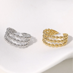 anello-aperto-minimalista-a-strisce-con-pois-geometrici-in-acciaio-inossidabile