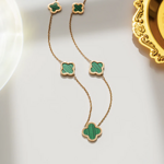 collana-quadrifoglio-colore-oro-verde-acciaio-al-titanio