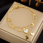 cavigliera-in-acciaio-con-ciondolo-a-cuore-stile-femminile-e-moderno