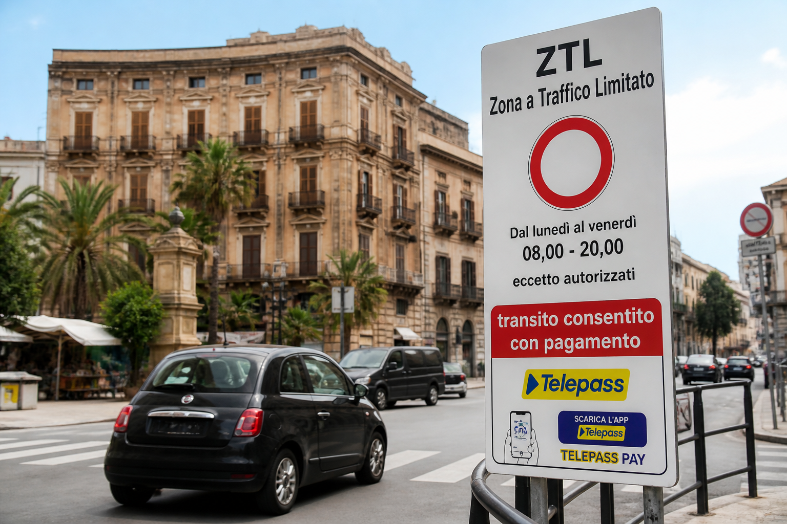 ZTL Palermo, arriva il pagamento con Telepass: cosa cambia per cittadini e turisti ZTL Palermo, arriva il pagamento con Telepass: cosa cambia per cittadini e turisti