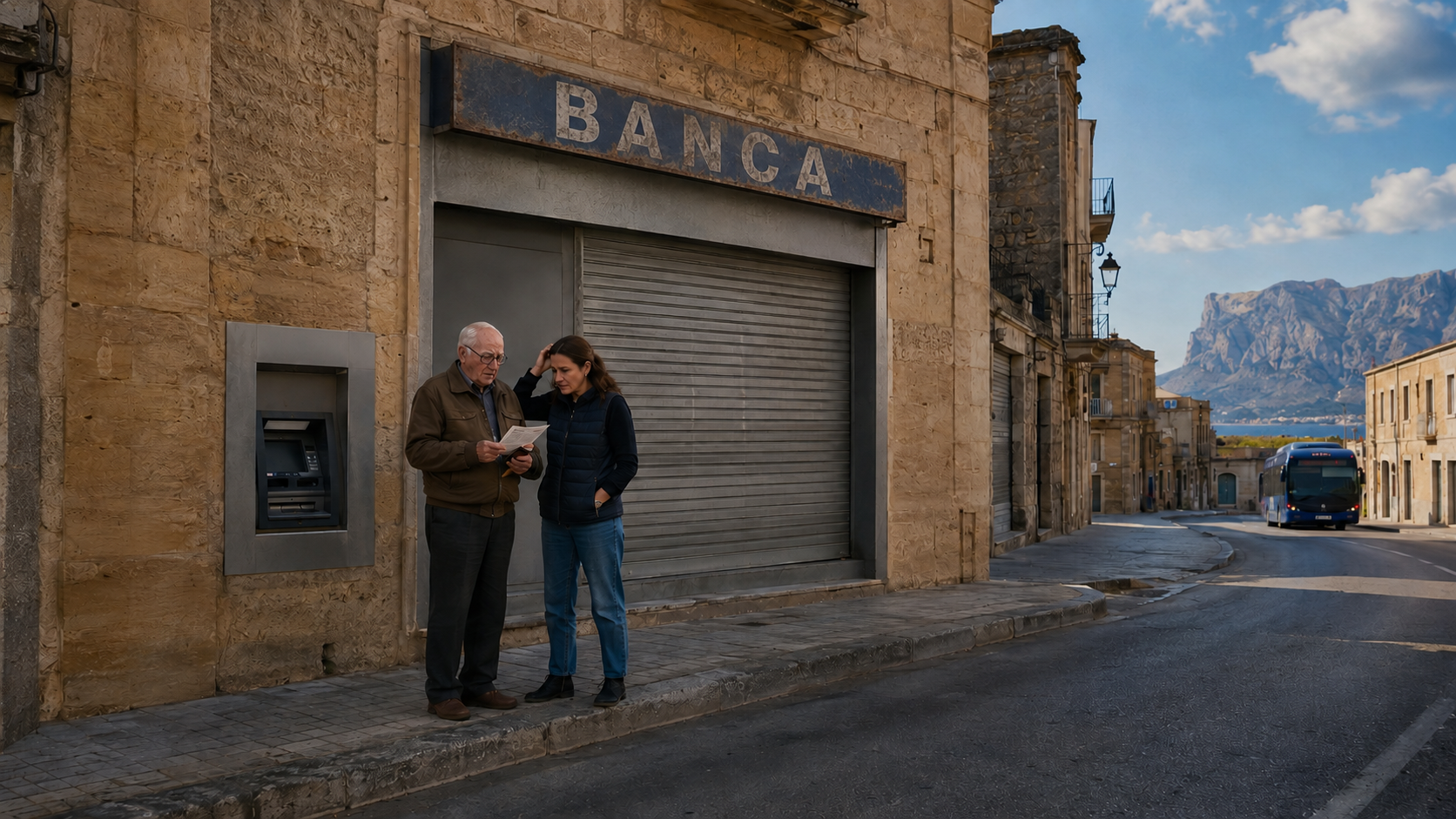 Desertificazione bancaria. La Sicilia lasciata alla porta: oltre 900 mila persone vivono senza filiali o con un solo sportello
