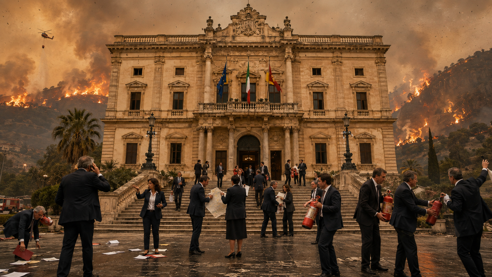 Incendi in Sicilia, Schifani firma l’ennesima emergenza: il governo del giorno dopo