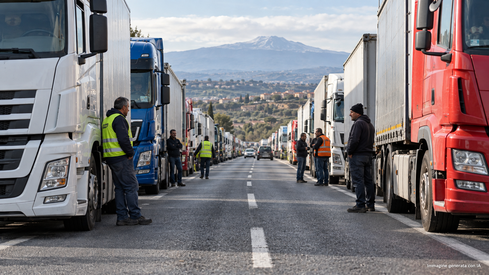 Caro carburanti, tir fermi in Sicilia: i governi discutono, le famiglie pagano Caro carburanti, tir fermi in Sicilia: i governi discutono, le famiglie pagano