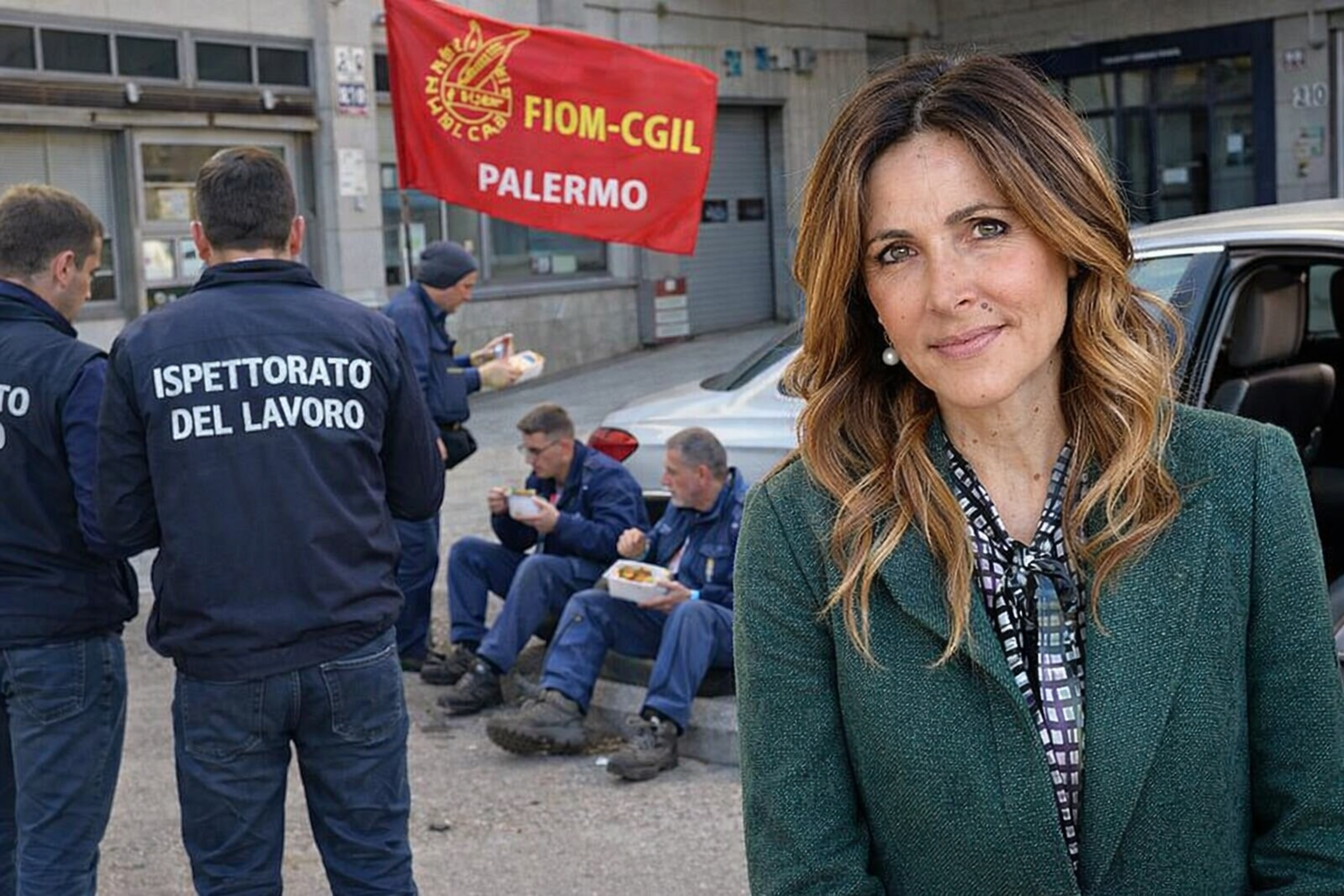 Palermo, lavoratori costretti a mangiare in strada: la denuncia che scuote l’azienda di Iolanda Riolo, Cavaliere del Lavoro e presidente IRFIS per volere di Schifani