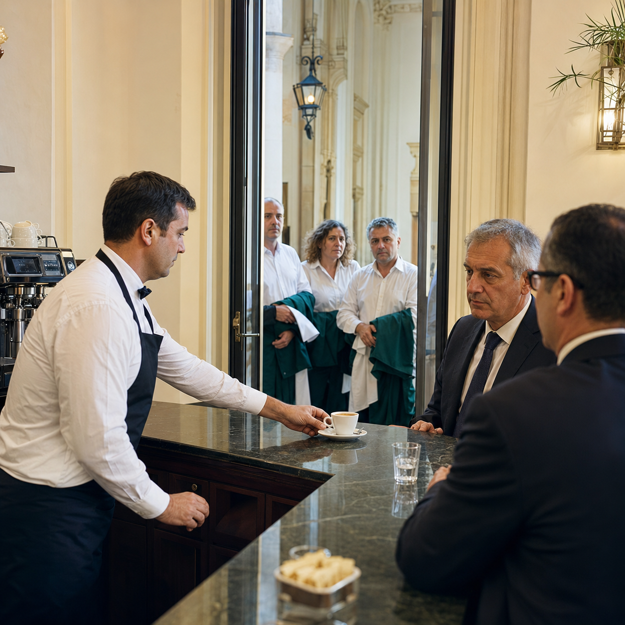 A Palazzo d’Orléans il caffè non si ferma, il lavoro sì: licenziati i dipendenti storici del bar