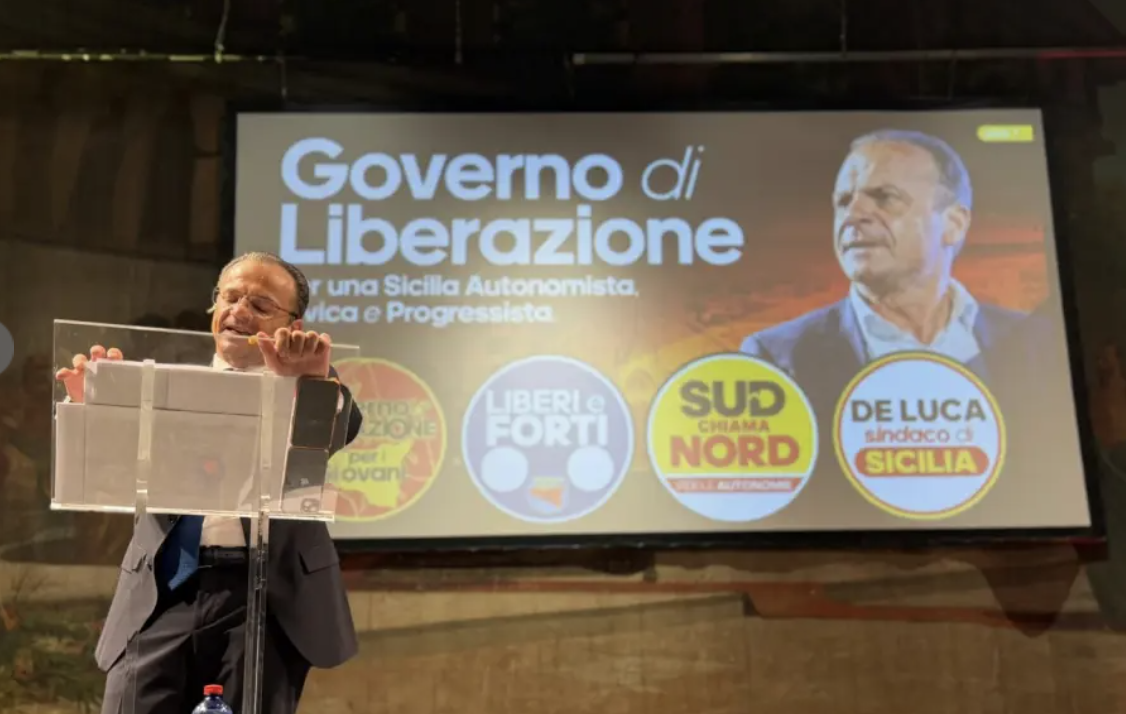 Cateno De Luca si prende Palermo e lancia il “dopo Schifani”: adesso la Regione è nel mirino