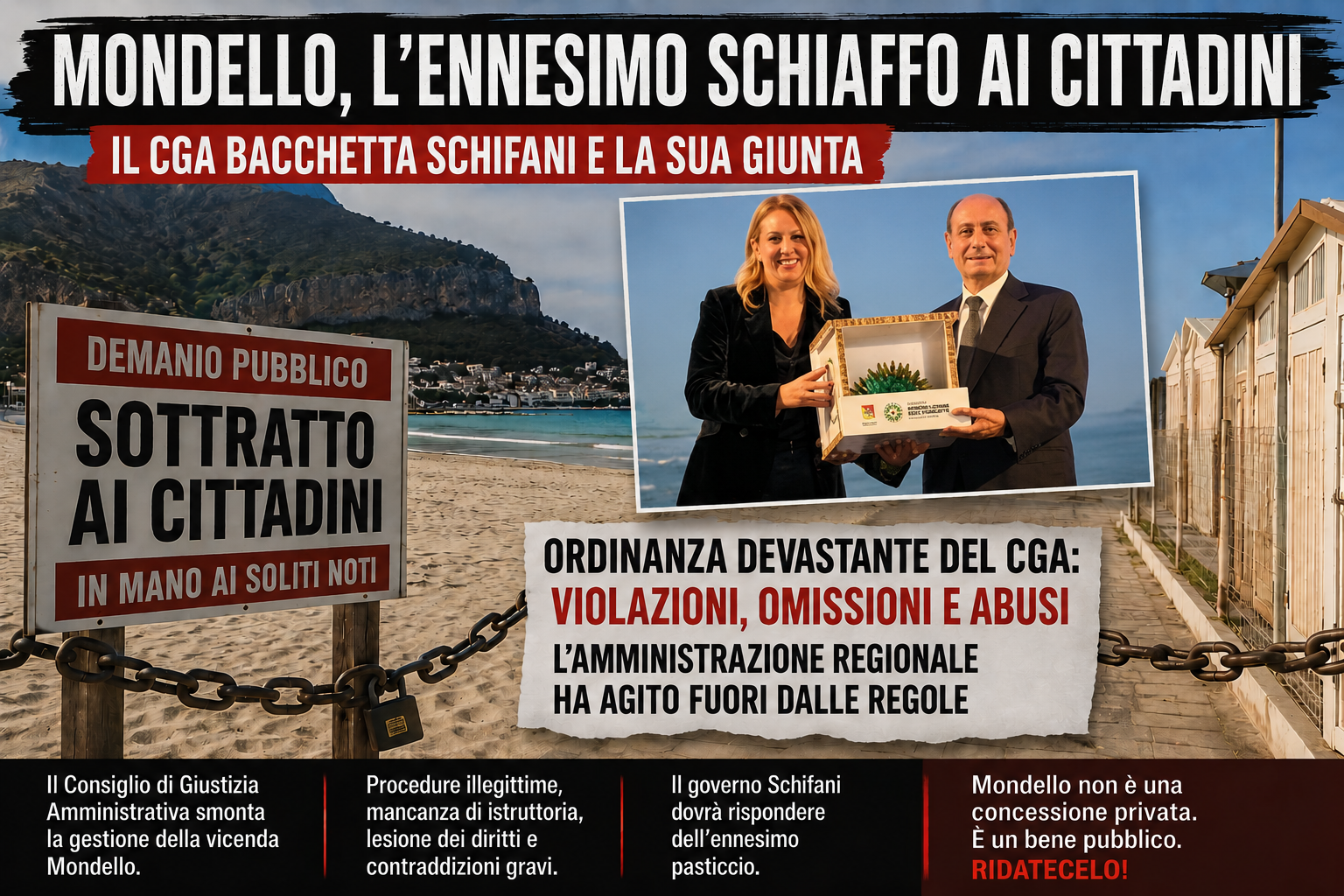 Spiaggia di Mondello, il CGA asfalta i pasticci del governo Schifani
