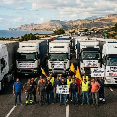 Sicilia, il pieno diventa una tassa sulla sopravvivenza: trasportatori in agitazione e pescatori verso il blocco dello Stretto
