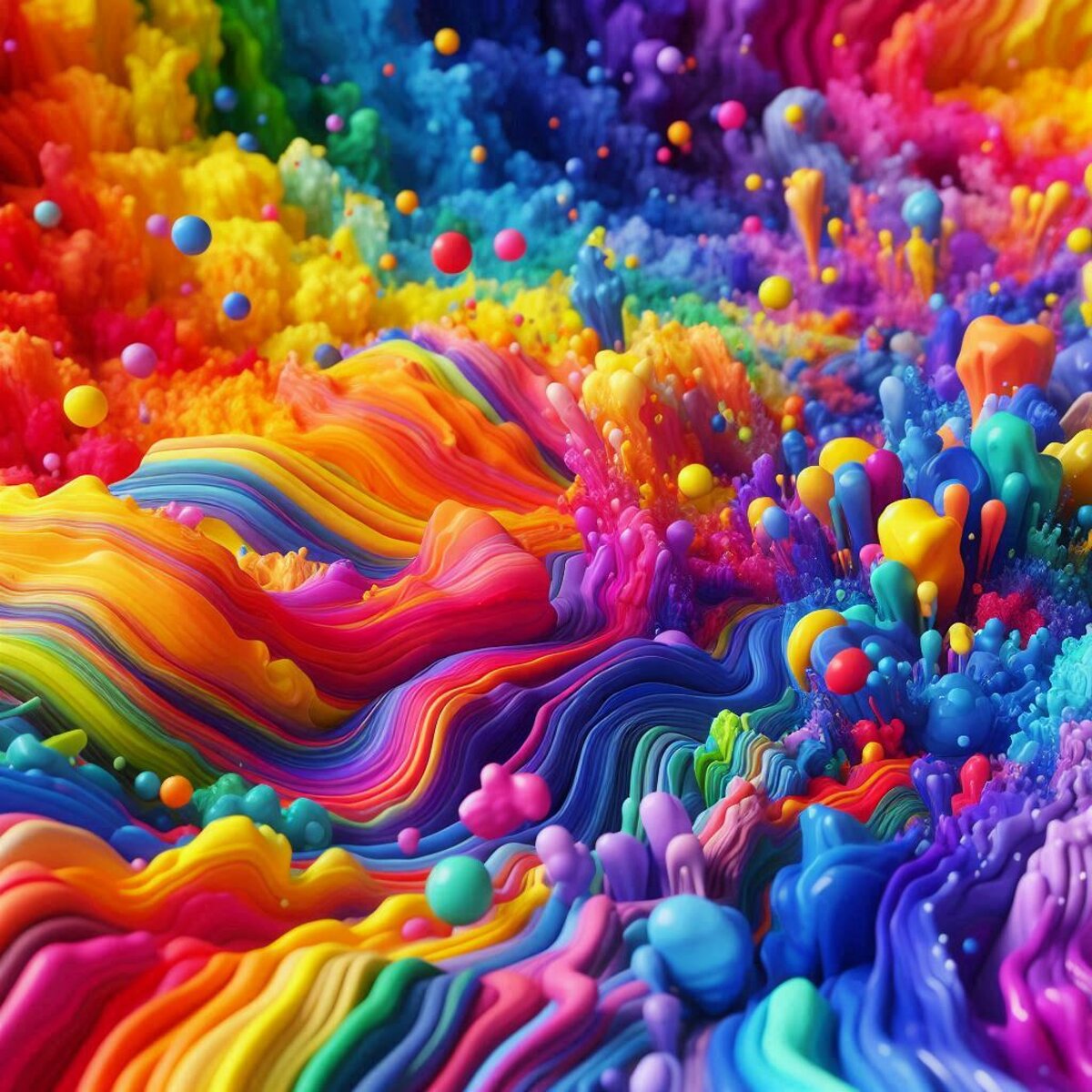 Onde di meravigliosi colori