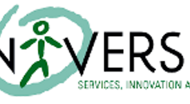 Logo di Universiis con motto Services, Innovation and People