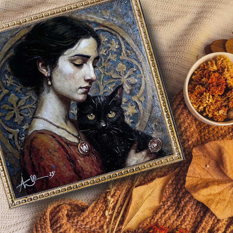 donna-con-gatto-la-custode-del-silenzio
