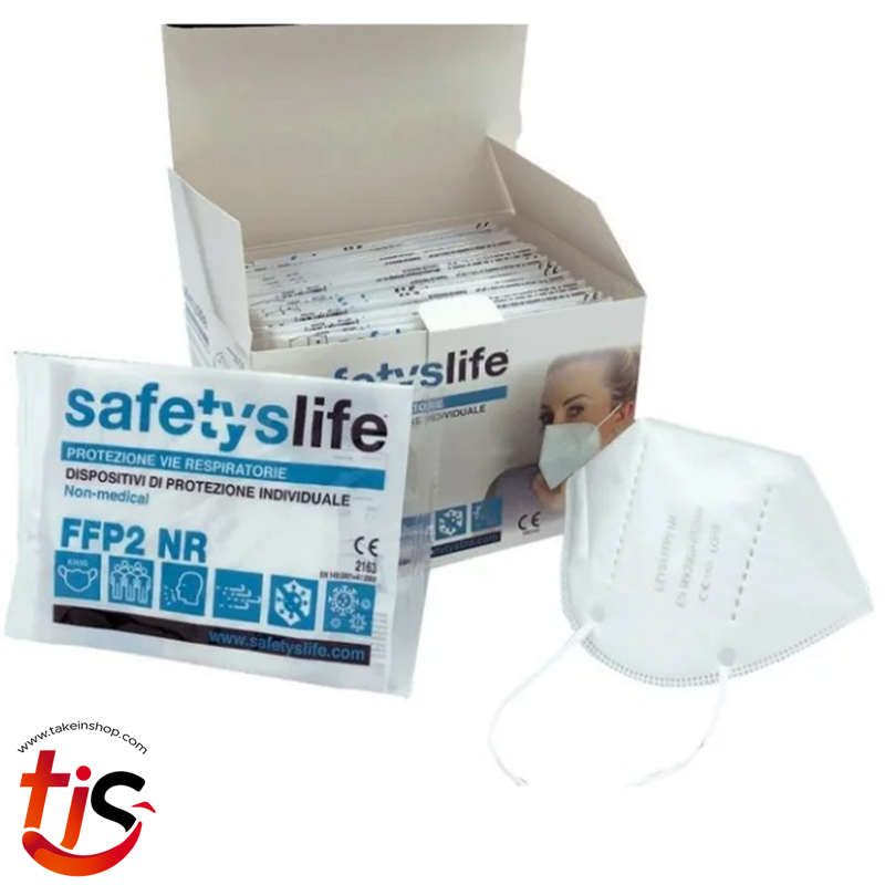 Mascherina FFP2 NR SAFETYSLIFE® CE 2163 – Protezione Certificata
