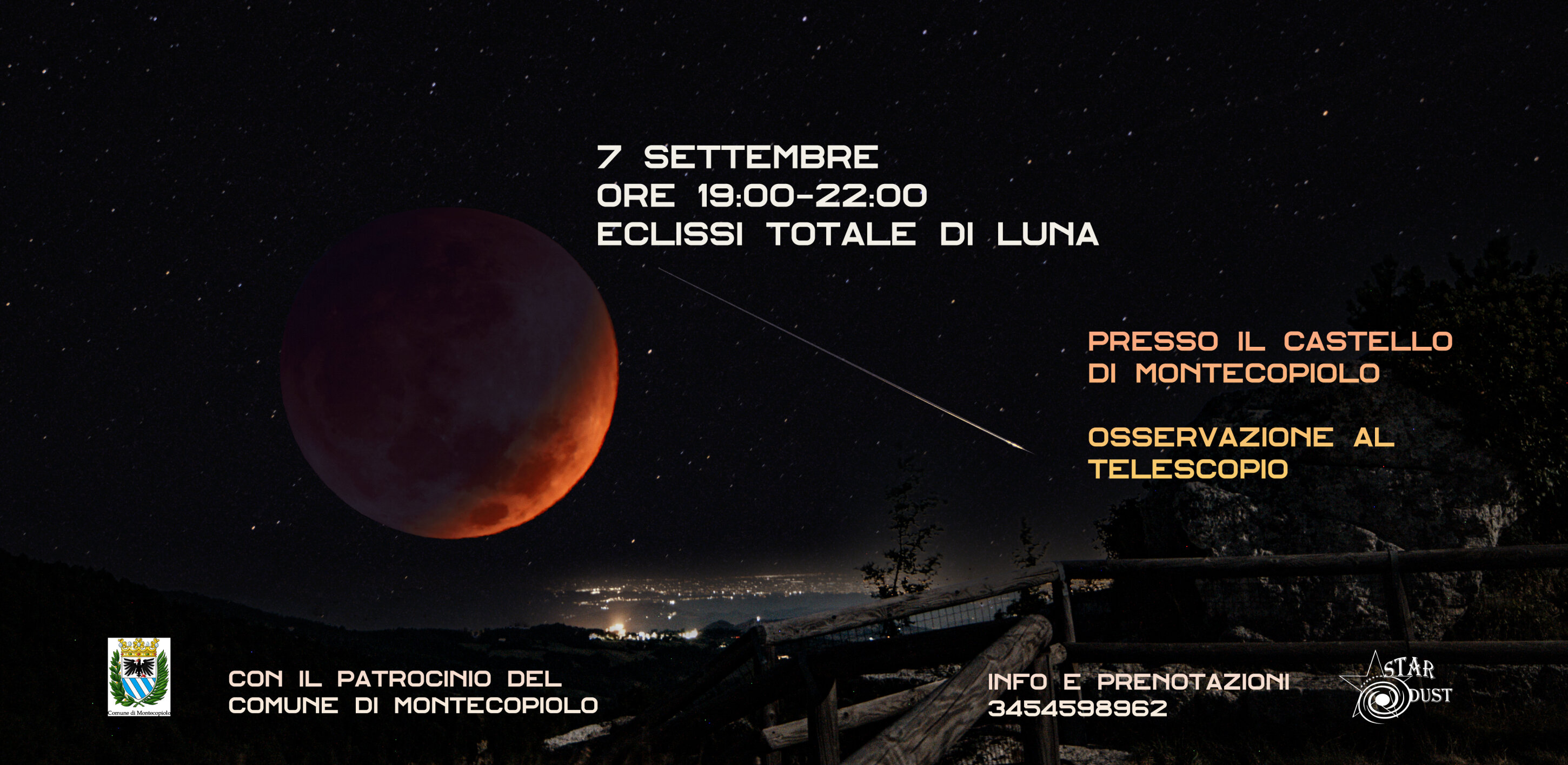 🌕 Eclissi Totale di Luna al Castello di Montecopiolo