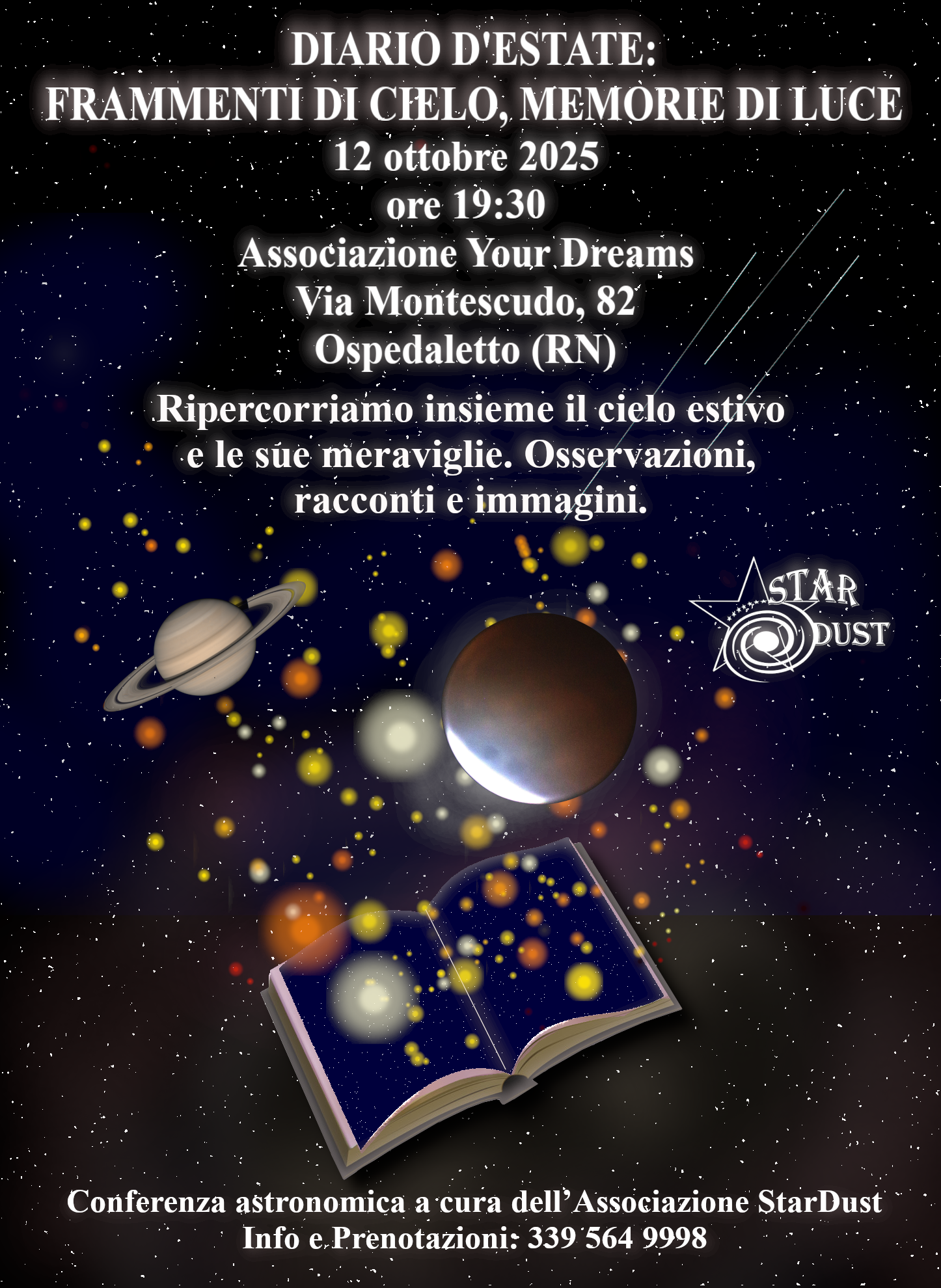 🌌 DIARIO D’ESTATE: Frammenti di cielo, memorie di luce