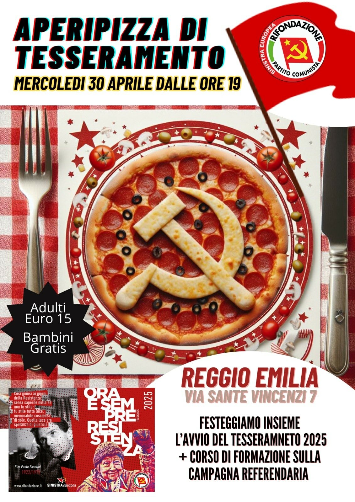 PIZZA DI TESSERAMENTO