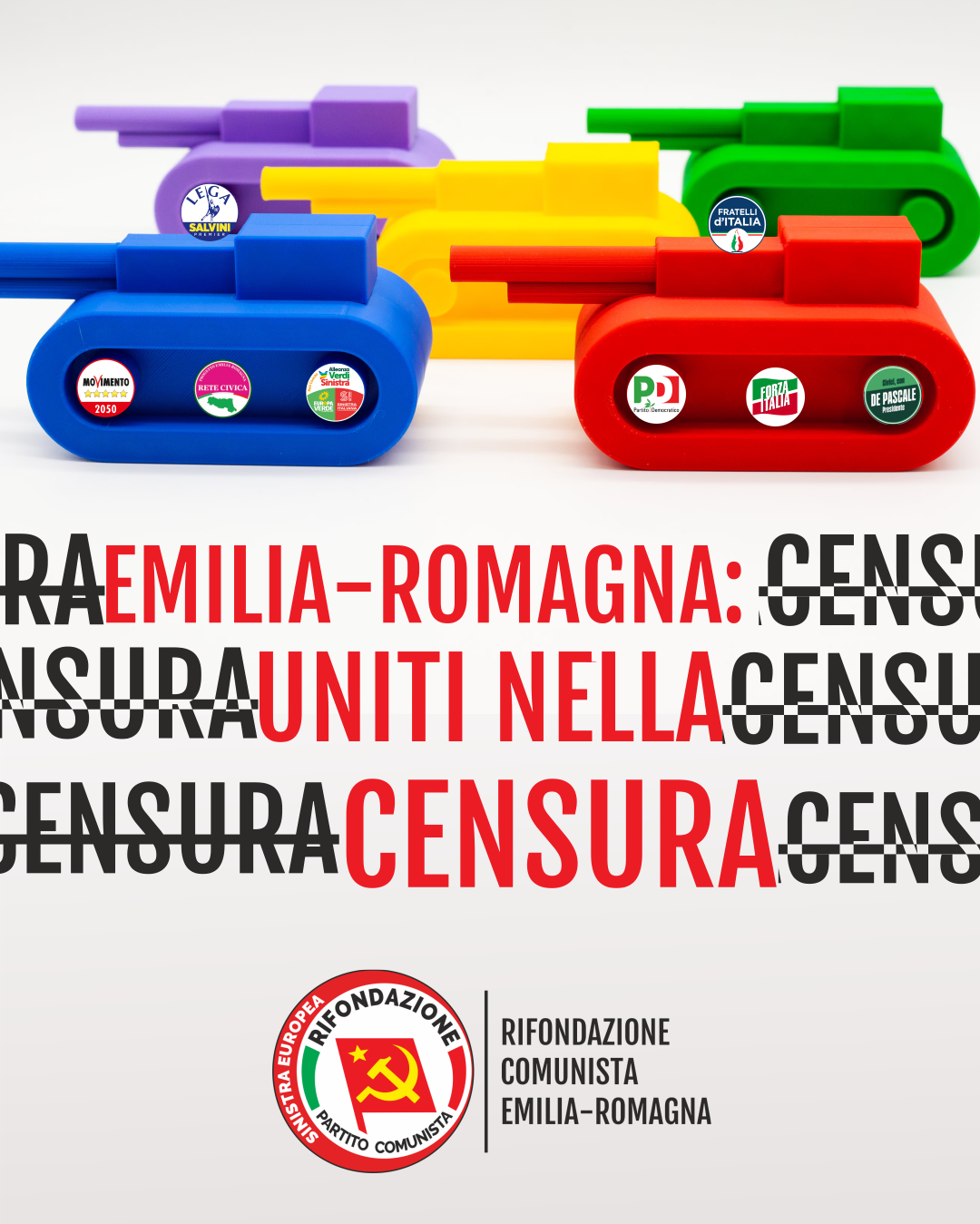 L'EMILIA-ROMAGNA VUOLE IMPORRE IL PENSIERO UNICO