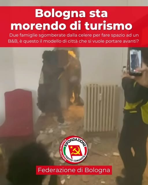 BOLOGNA STA MORENDO DI TURISMO