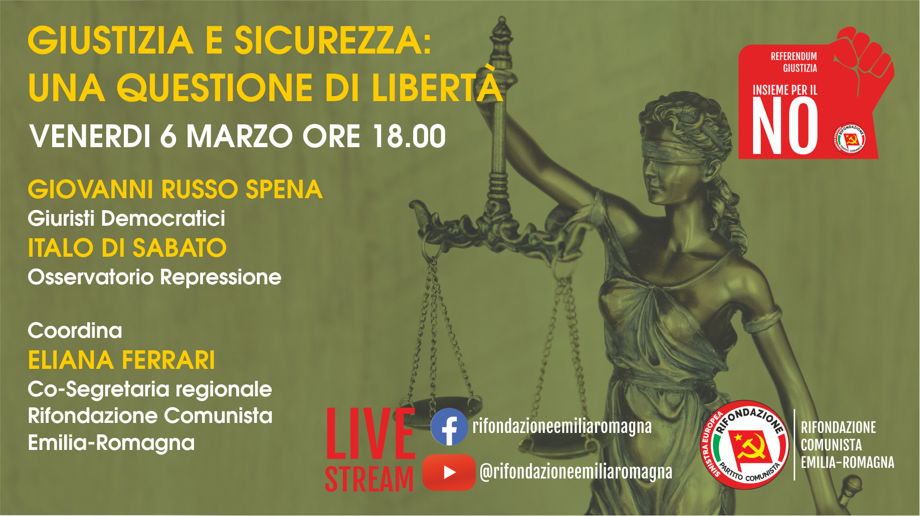 GIUSTIZIA E SICUREZZA: UNA QUESTIONE DI LIBERTA'