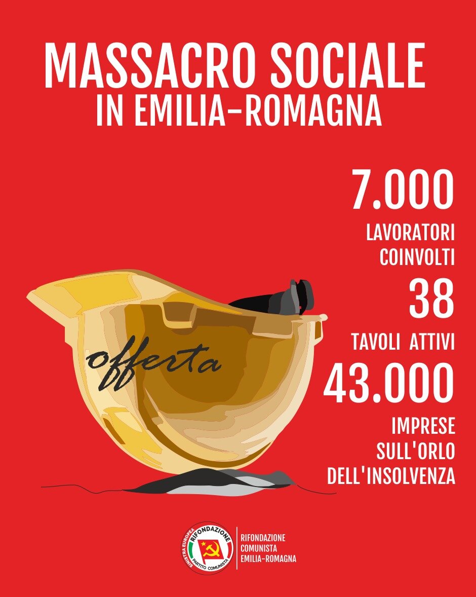 MASSACRO SOCIALE IN EMILIA ROMAGNA