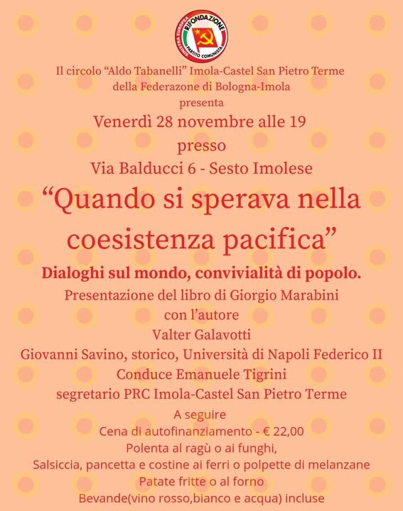 Quando si sperava nella coesistenza pacifica