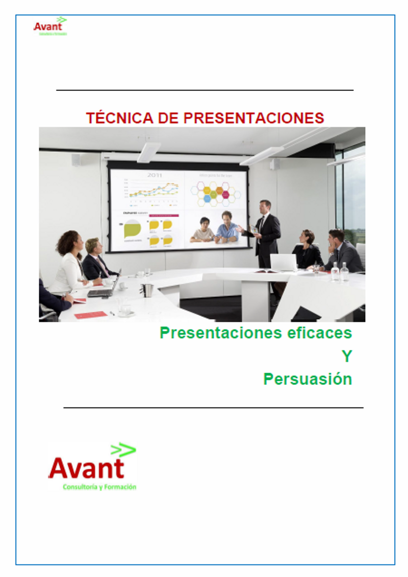 portada del manual de Técnicas de presentaciones