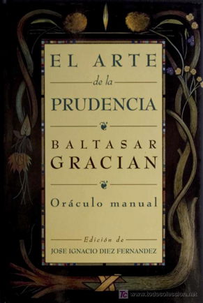 Portada del libro de Baltasar Gracian - el arte de la prudencia