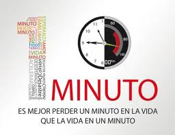 gráfico de un reloj y un número uno compuesto con palanbras