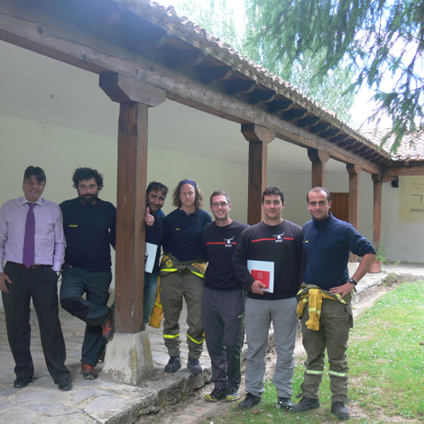 foto de grupo en el centro de TRAGSA Soria foto de grupo en el centro de TRAGSA Soria