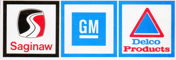 logotipos de Saginaw - General motors - Delco product - GENERAL MOTORS COMPONENTES logotipos de Saginaw - General motors - Delco product - GENERAL MOTORS COMPONENTES