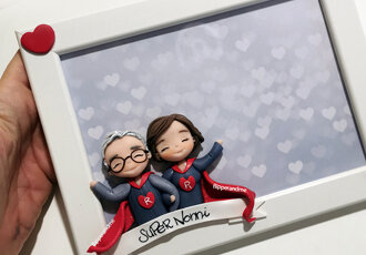 ritratto personalizzato cartoon nonni flipperandme