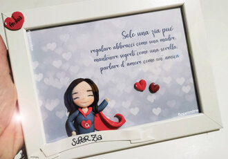 ritratto personalizzato cartoon zia flipperandme