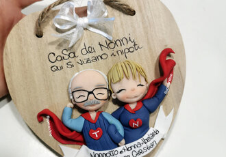 ritratto personalizzato cartoon nonni flipperandme