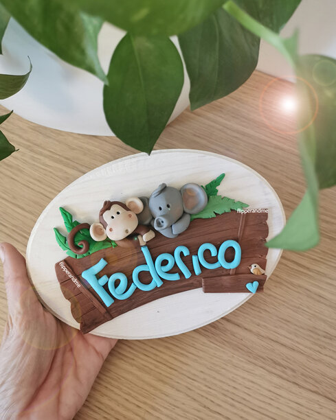 targhetta cameretta giungla targhetta cameretta giungla