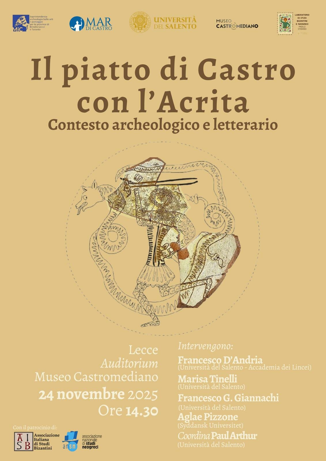Seminario: Il piatto di Castro con l'Acrita