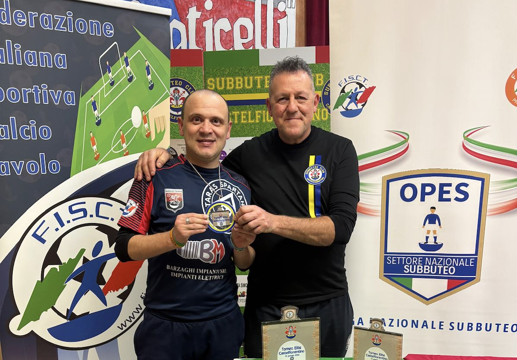 Subbuteo: in Toscana Perotti secondo nella categoria Cadetti