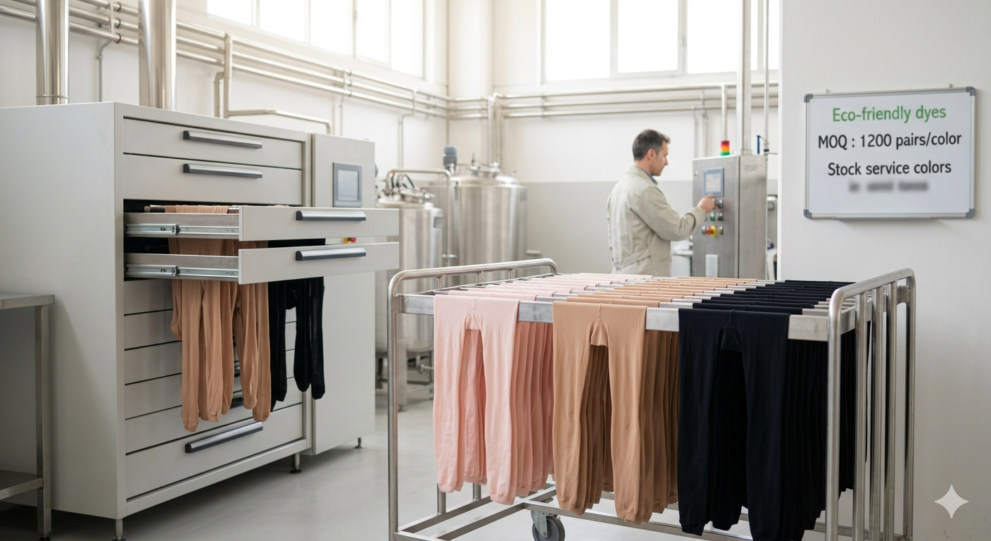 Colori per collant danza e pattinaggio: tintoria, MOQ e costi spiegati ai buyer Colori per collant danza e pattinaggio: tintoria, MOQ e costi spiegati ai buyer