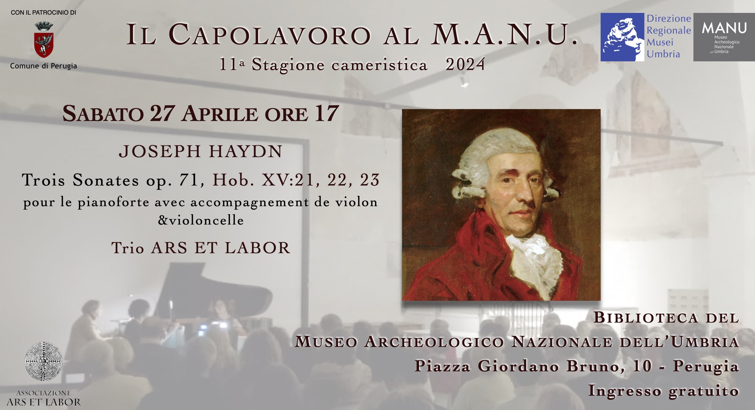 Il Capolavoro al M.A.N.U. - Joseph Haydn con il Trio ARS ET LABOR
