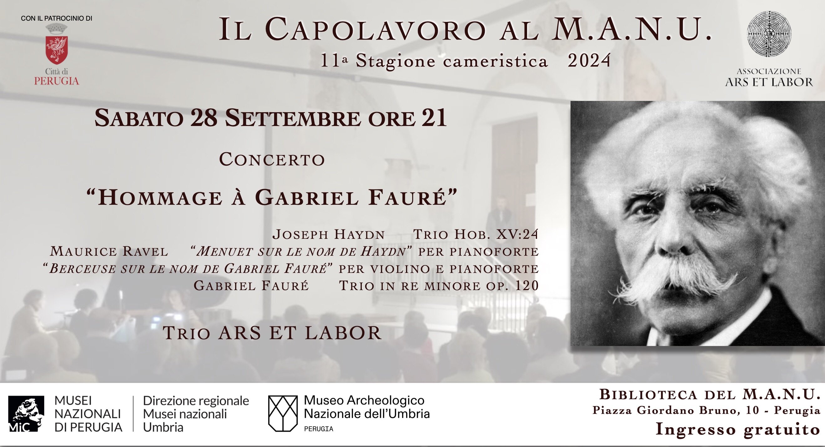 Il Capolavoro al M.A.N.U. - Hommage &agrave; Gabriel Faur&eacute;
