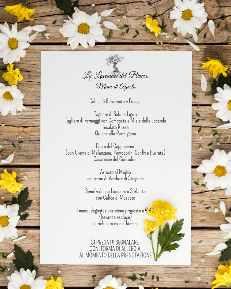 la locanda del bricco menu di febbraio calice di benvenuto e frisceu tagliere di salumi liguri tagliere di formaggi con confetture della locanda insalata russa tartare alle fragole con crema di ba(2)