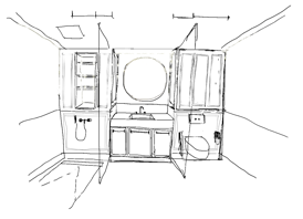 Concept elaboration sketch supplier coordination design luxury villa saudi arabia