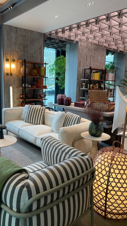 Concept design for Enea outside in store setup in zurich 