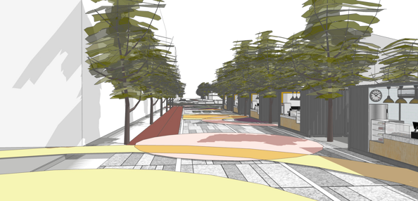Tactic urbanism concept elaboration Milano city