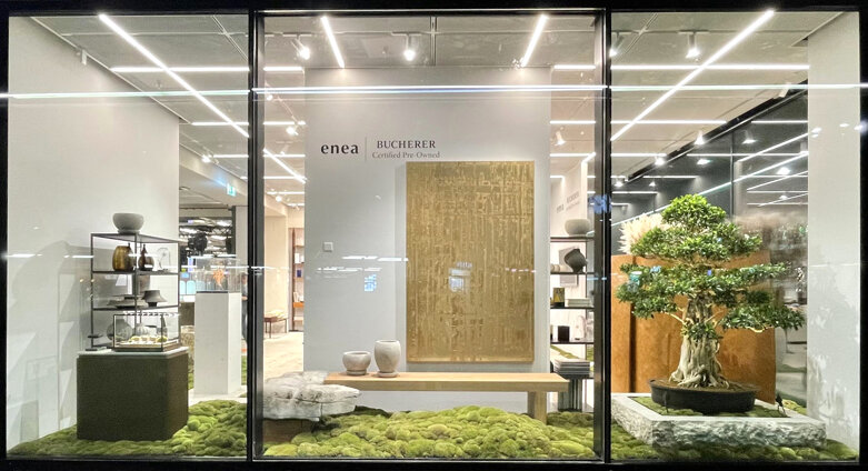 Timeless values Globus Enea Bucherer concept installation