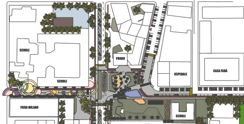 Tactic urbanism concept elaboration Milano city