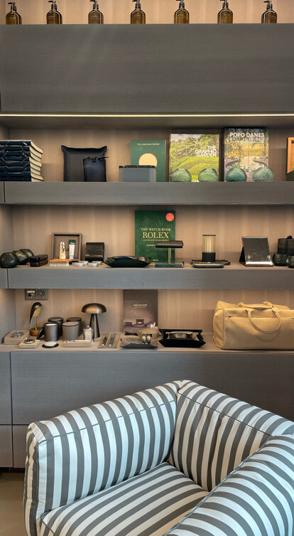 Concept design for Enea outside in store setup in zurich paola lenti