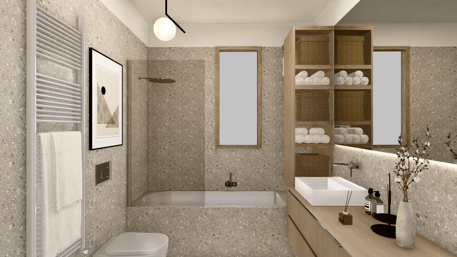 Interior design concept bathroom Milano